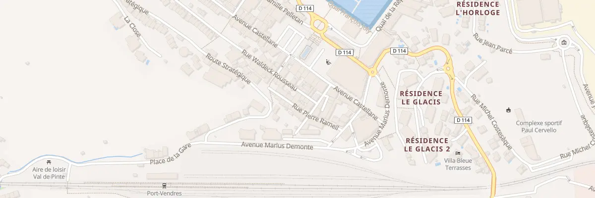 Plan du 5 Rue Waldeck Rousseau à Port-Vendres