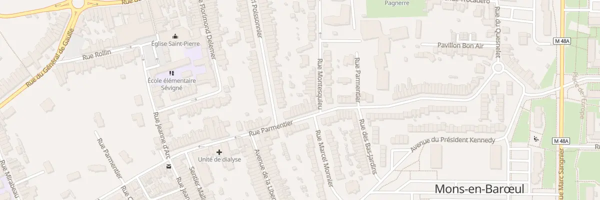 Plan du 65 Rue Parmentier à Mons-en-Barœul