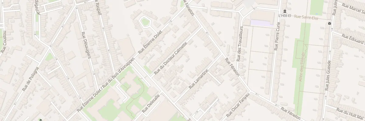 Plan du 28 Rue du Docteur Calmette à Lille