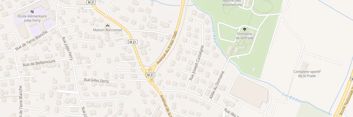 Plan du 9 Rue Joseph Castaigne à Cébazat