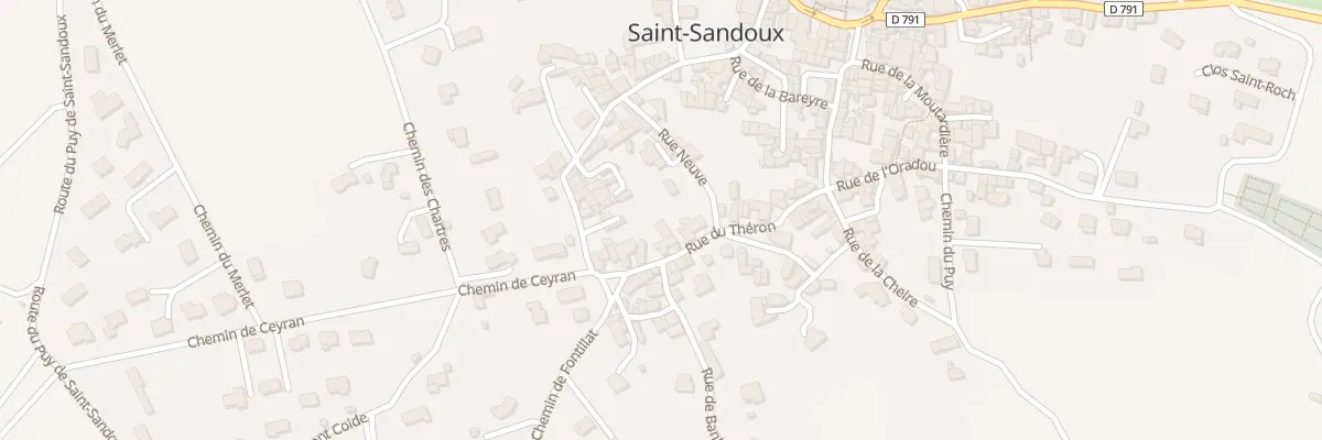 Plan du 18 Rue du Théron à Saint-Sandoux