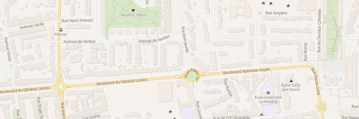 Plan du 210 Rue Jean Jaurès à Mons-en-Barœul