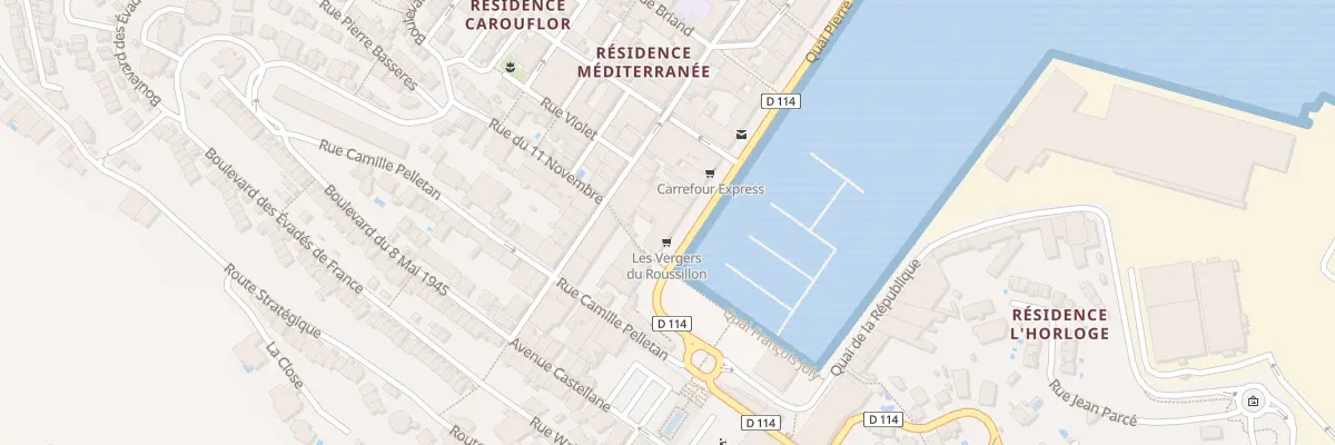 Plan du 3 Quai Pierre Forgas à Port-Vendres