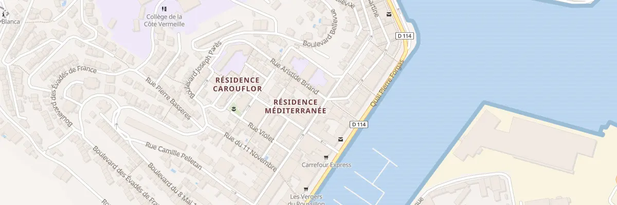 Plan du 33 Rue Louis Pasteur à Port-Vendres