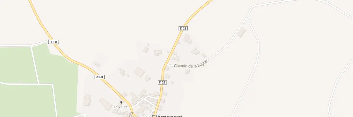 Plan du 2 Che de la Sagne à Clémensat