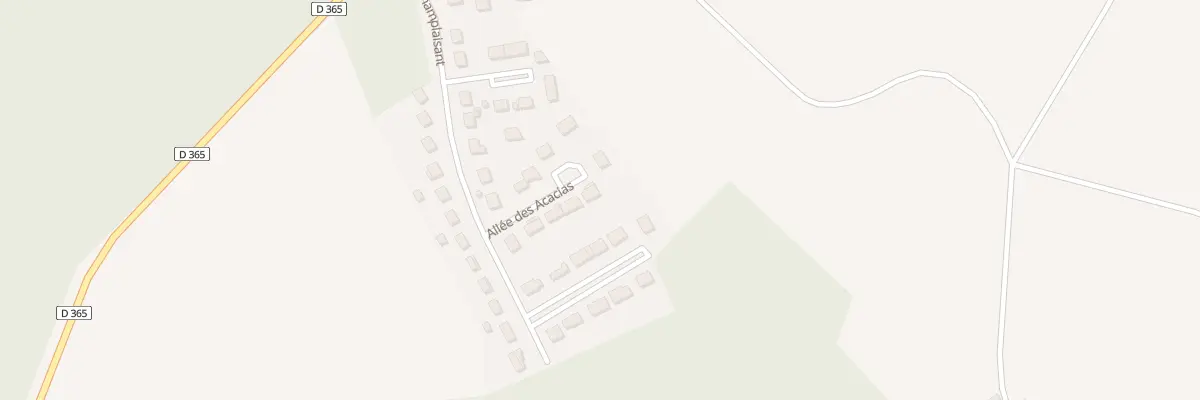 Plan du 10 All des Acacias à Saint-Valérien
