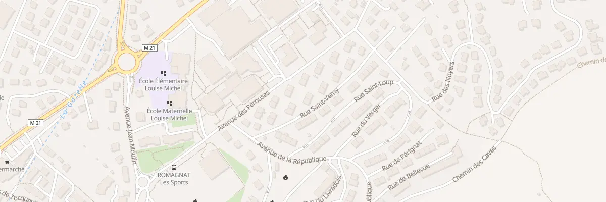 Plan du 9 Rue St Verny à Romagnat