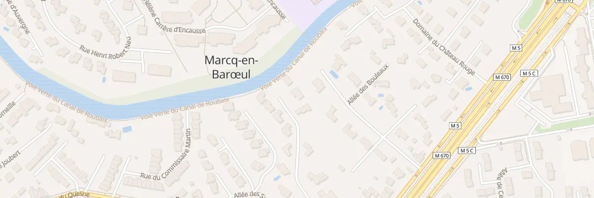 Plan du 109J Av Marne Ermitage du Quesne à Marcq-en-Barœul