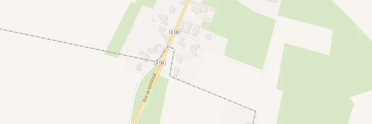 Plan du 835 Rue de la Rosière à Mérignies