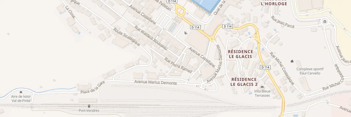 Plan du 6 Rue Emile Combes à Port-Vendres