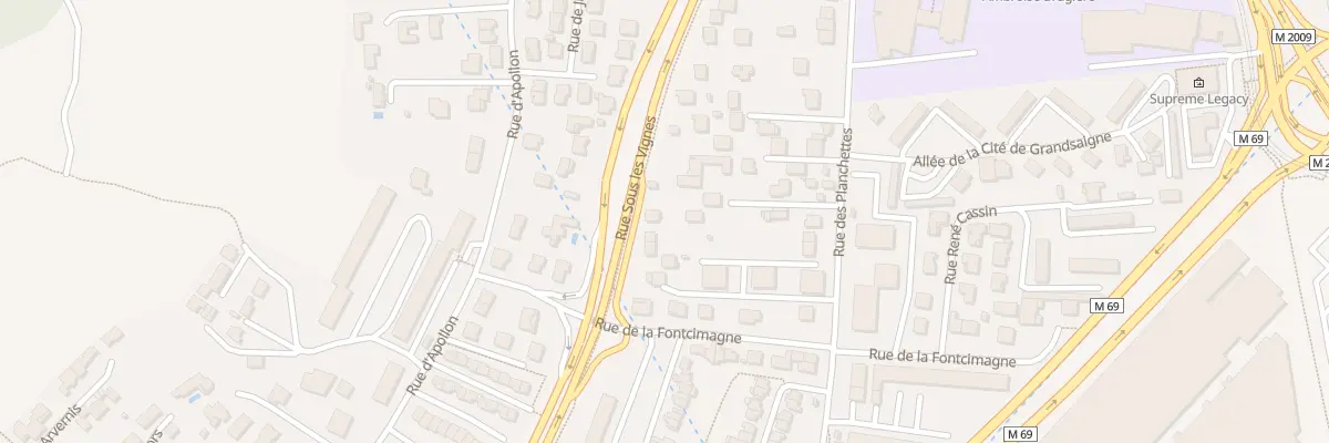 Plan du 86 Rue Sous les Vignes à Clermont-Ferrand