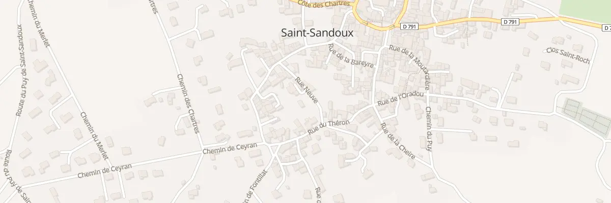 Plan du 16 Rue Neuve à Saint-Sandoux