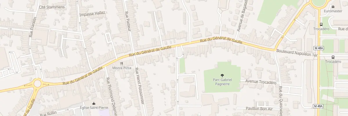 Plan du 184 Rue du Général De Gaulle à Mons-en-Barœul