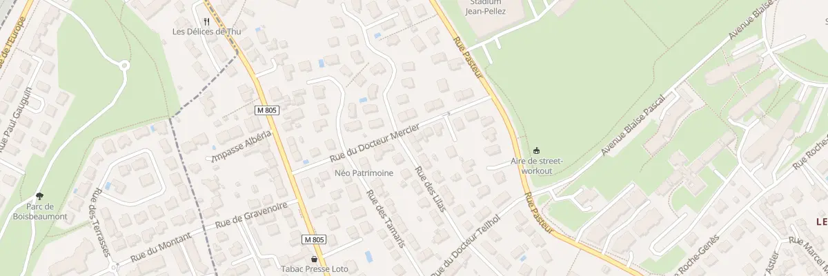 Plan du 16 Rue des Lilas à Aubière