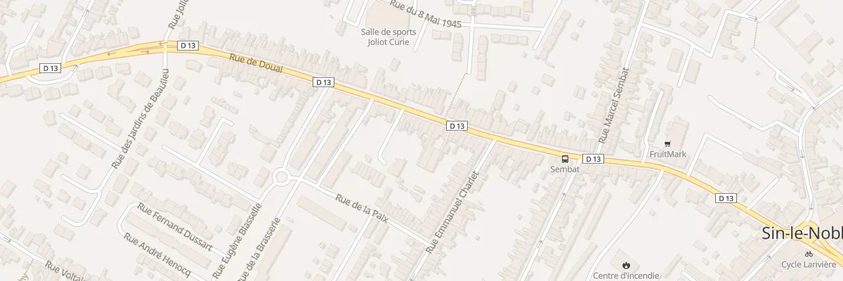 Plan du 409 Rue de Douai à Sin-le-Noble