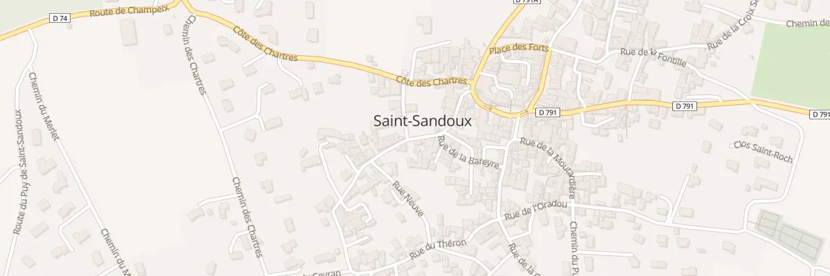 Plan du 11 Rue des Barquets à Saint-Sandoux
