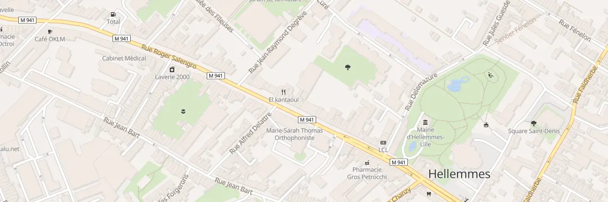 Plan du 107 Rue Roger Salengro à Lille
