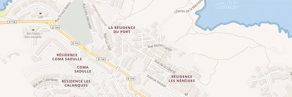 Plan du 4 Rue Michel Carola à Port-Vendres