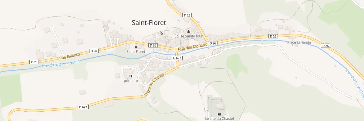 Plan du 9003 Pl du Vieux pont à Saint-Floret