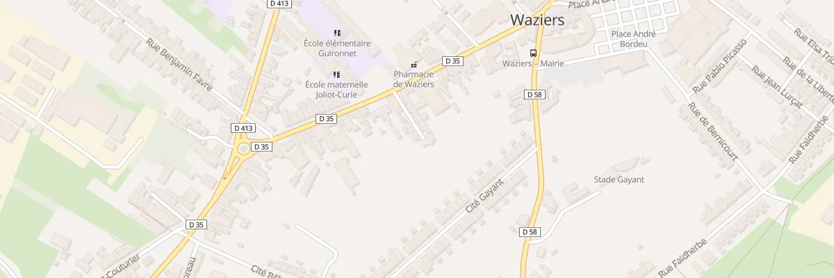 Plan du 51 Rue Pasteur à Waziers