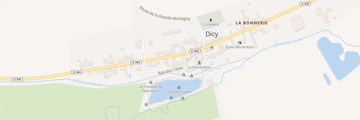 Plan du 681 Rte de la Garenne - Dicy à Charny Orée de Puisaye