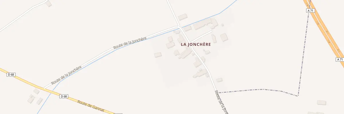 Plan du 2 Rte de La Jonchère à Bellenaves