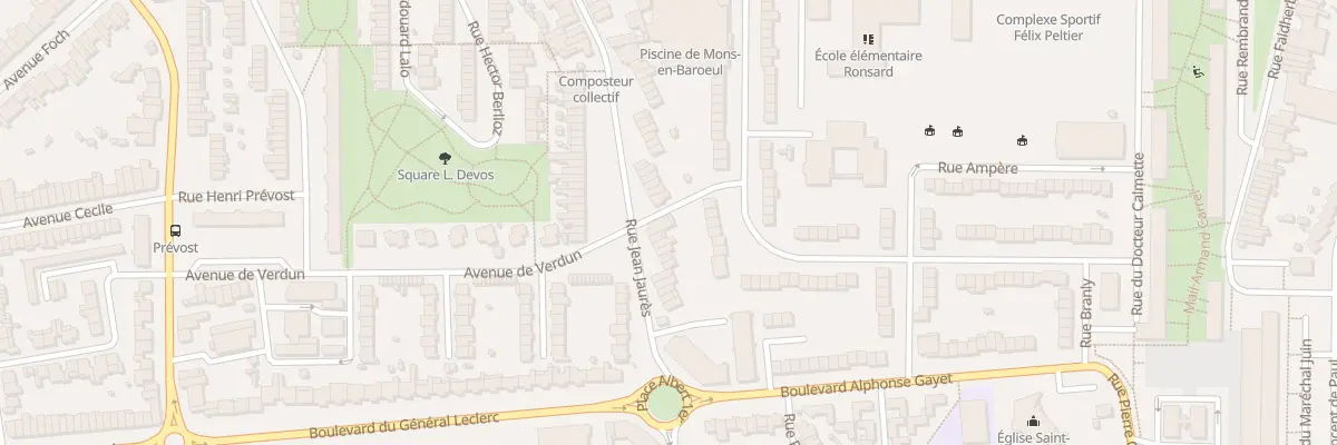 Plan du 181 Rue Jean Jaurès à Mons-en-Barœul