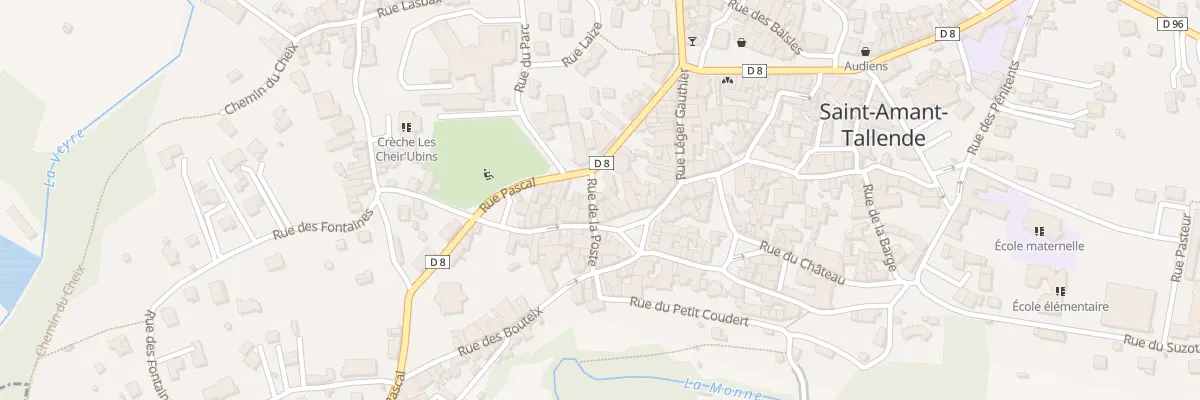 Plan du 1 Rue de la Poste à Saint-Amant-Tallende
