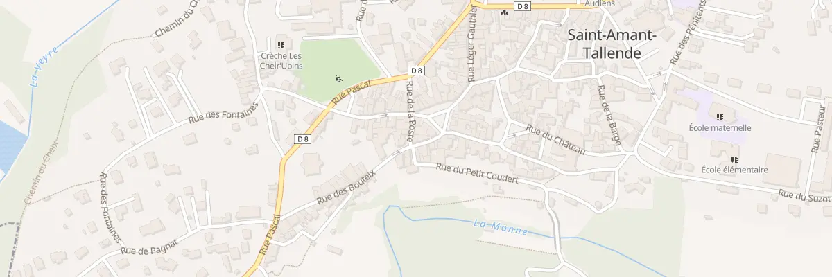 Plan du 3 Rue de la Poste à Saint-Amant-Tallende