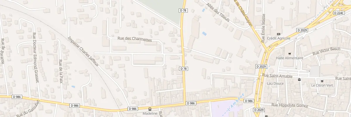 Plan du 18 Rue des Charmettes à Riom