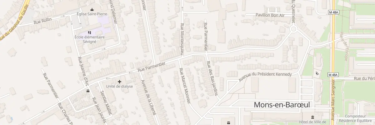 Plan du 66 Rue Parmentier à Mons-en-Barœul