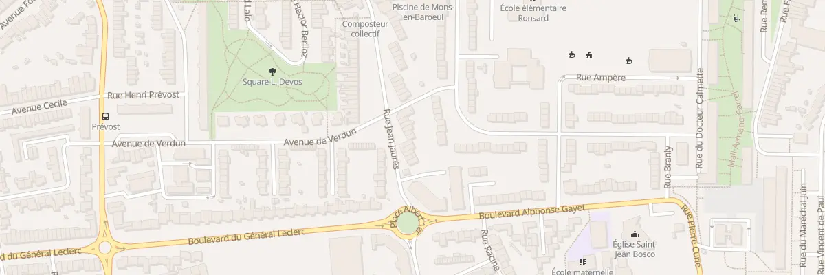 Plan du 191 Rue Jean Jaurès à Mons-en-Barœul