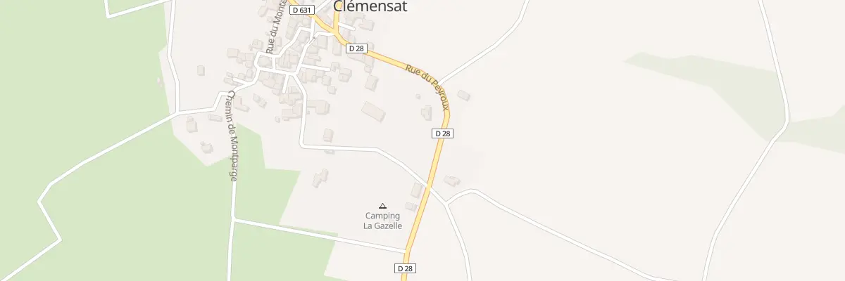 Plan du 13 Rue du Peyroux à Clémensat