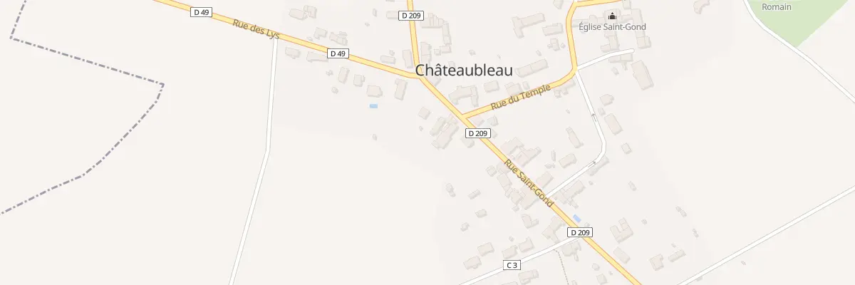 Plan du 26 Rue Saint Gond à Châteaubleau