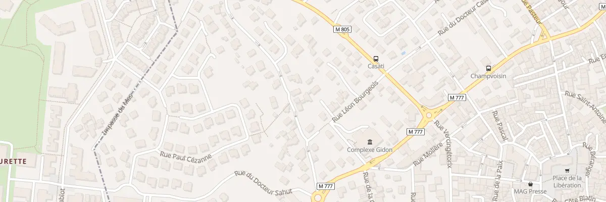 Plan du 10 Rue du Mirondet à Aubière