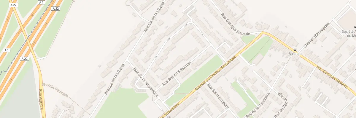 Plan du 16 Rue Robert Schuman à Lesquin