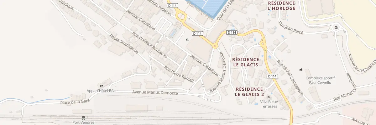 Plan du 3 Rue Emile Combes à Port-Vendres