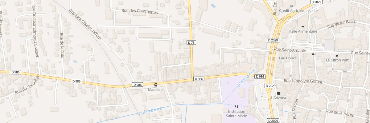 Plan du 6 Rue des Charmettes à Riom