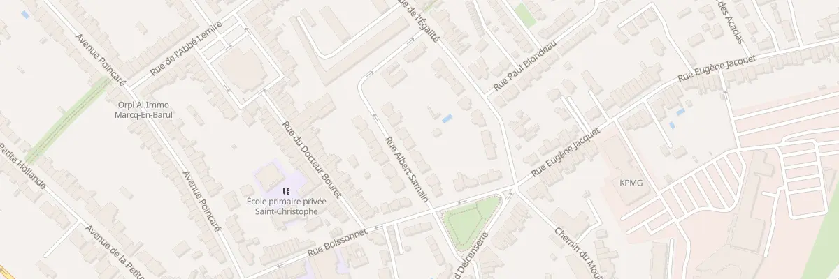 Plan du 23 Rue Albert Samain à Marcq-en-Barœul