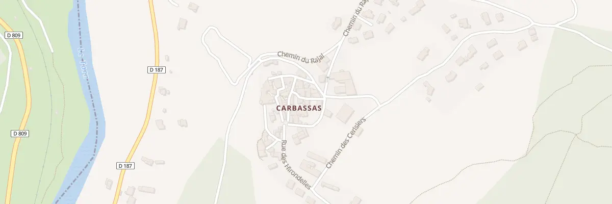 Plan du 5120 Carbassas à Paulhe