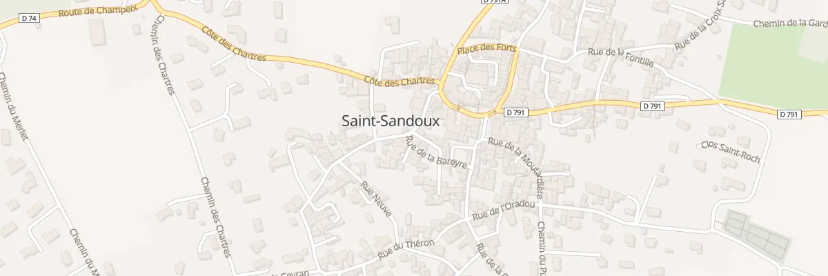 Plan du 5 Rue des Barquets à Saint-Sandoux