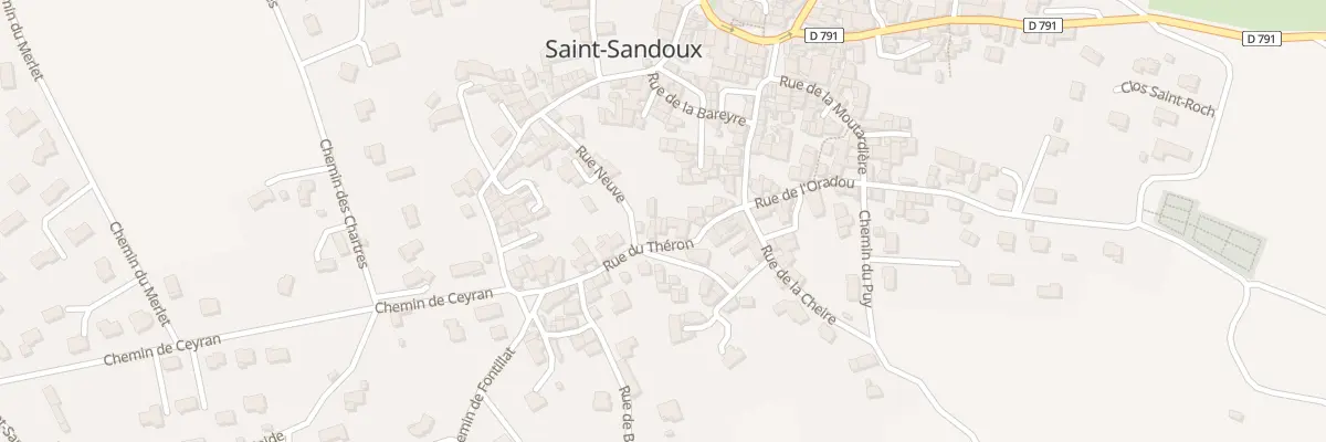 Plan du 12 Rue du Théron à Saint-Sandoux
