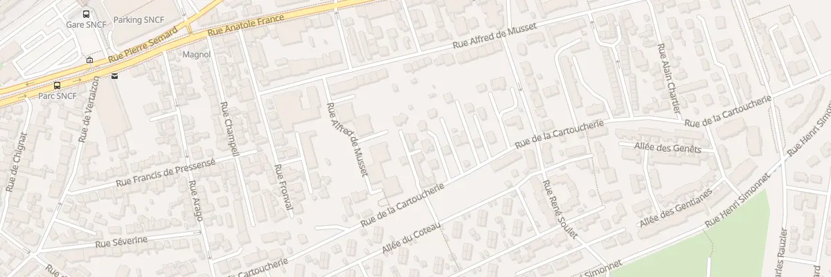 Plan du 87T Rue de la Cartoucherie à Clermont-Ferrand