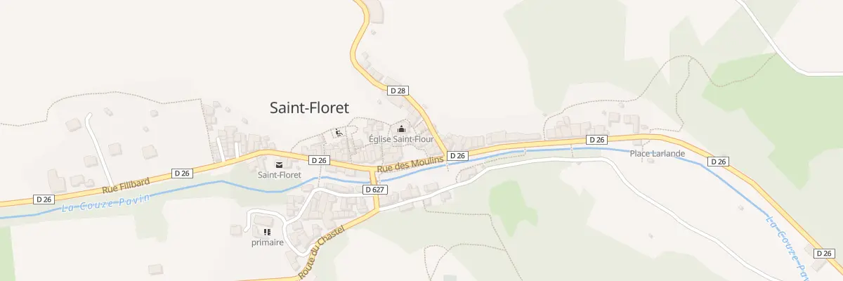 Plan du 9001 Rue du Château à Saint-Floret