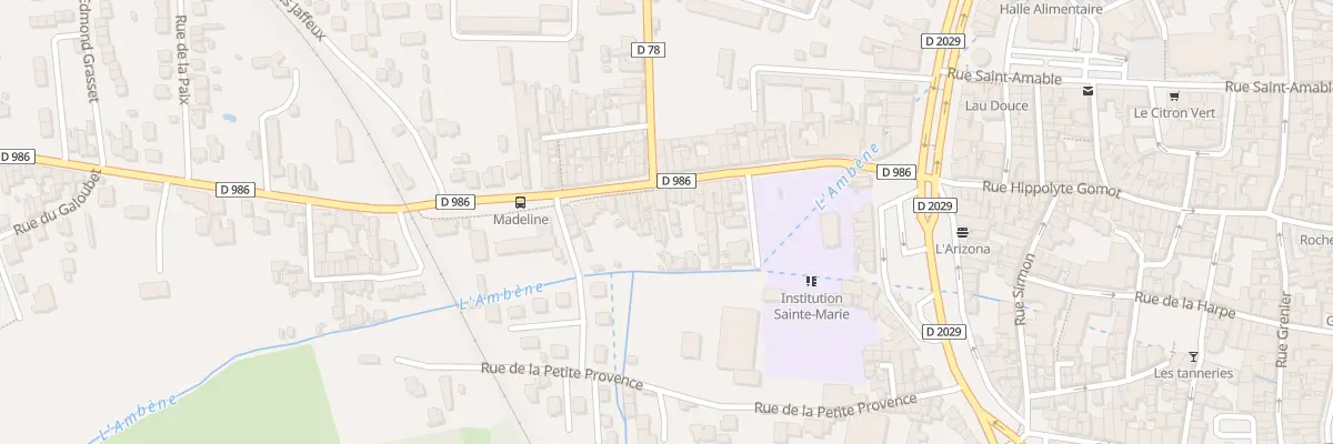 Plan du 46 Av du Cdt Madeline à Riom
