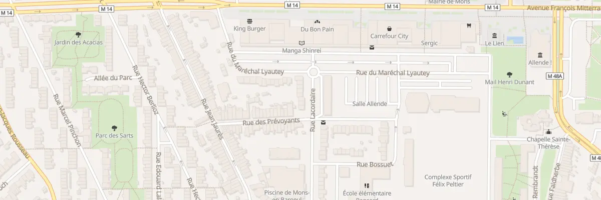 Plan du 12 Rue Lacordaire à Mons-en-Barœul