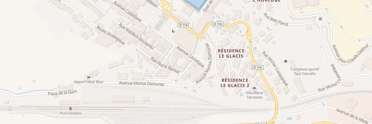 Plan du 8 Rue Raoul Torreilles à Port-Vendres