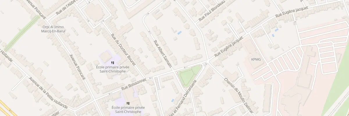 Plan du 29 Rue Albert Samain à Marcq-en-Barœul