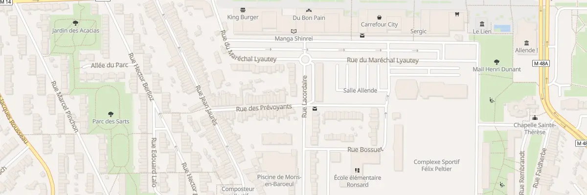 Plan du 16 Rue Lacordaire à Mons-en-Barœul