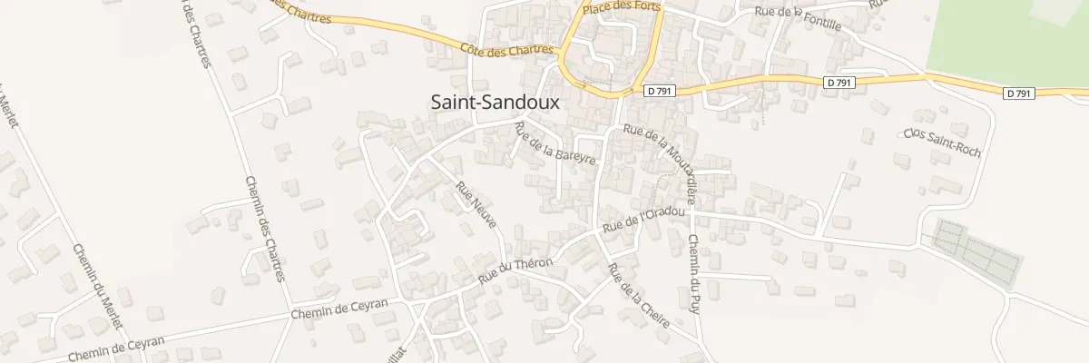Plan du 8 Pl de la Bareyre à Saint-Sandoux
